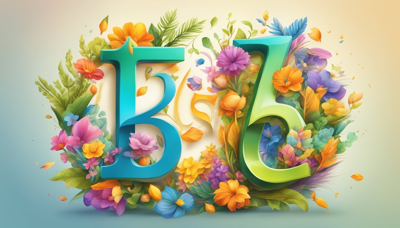 A vibrant, colorful number "15" surrounded by symbols of abundance, growth, and success, representing the general meaning of the number 15