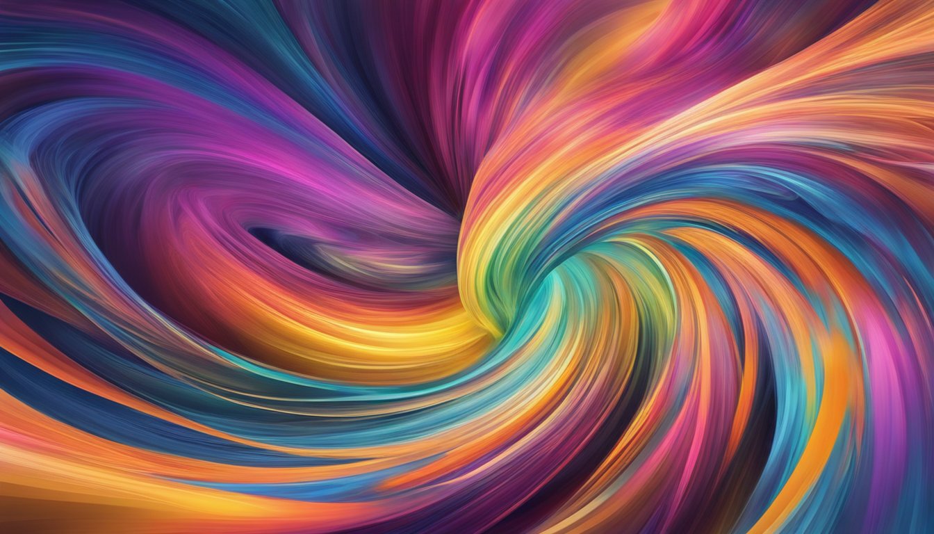 A swirling vortex of vibrant colors and pulsating energy, emanating a sense of power and significance