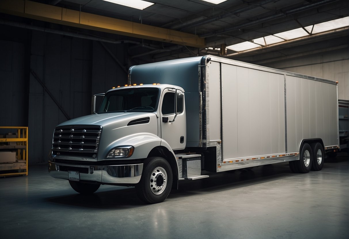 A truck vault and a Decked system sit side by side, showcasing their different designs and materials