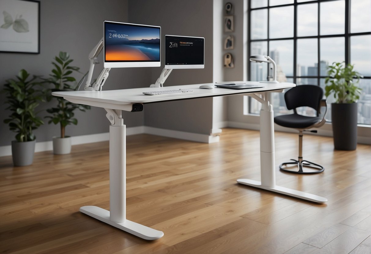 The Flexispot e5 and e7 desks showcase advanced features and customization options, including adjustable height settings and personalized accessories