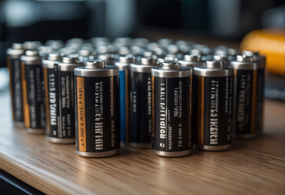 The two battery brands, Die Hard and Interstate, stand side by side with a list of frequently asked questions floating above them