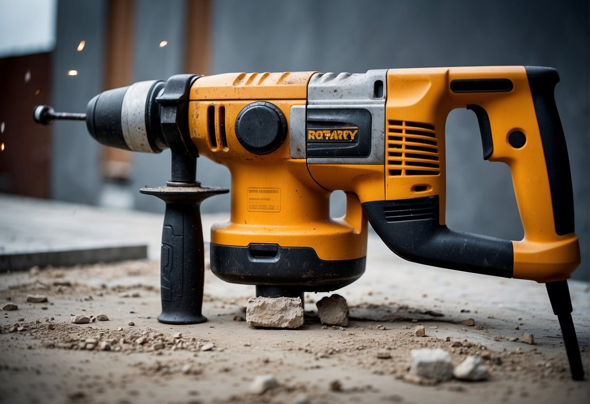 The rotary hammer effortlessly drills into concrete while the demolition hammer breaks through with force. Both tools showcase usability and convenience features