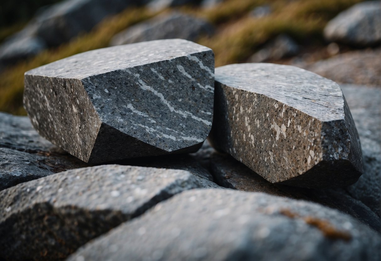 Granite grip and spreadrock face off, showing strength and endurance in a rugged environment