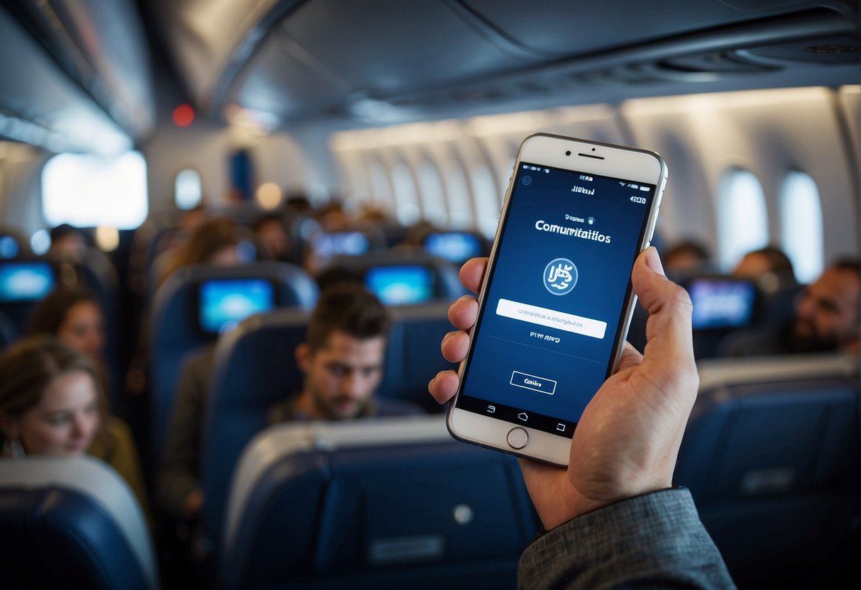 Passengers use phones to contact JetBlue Airways, unraveling communication protocols
