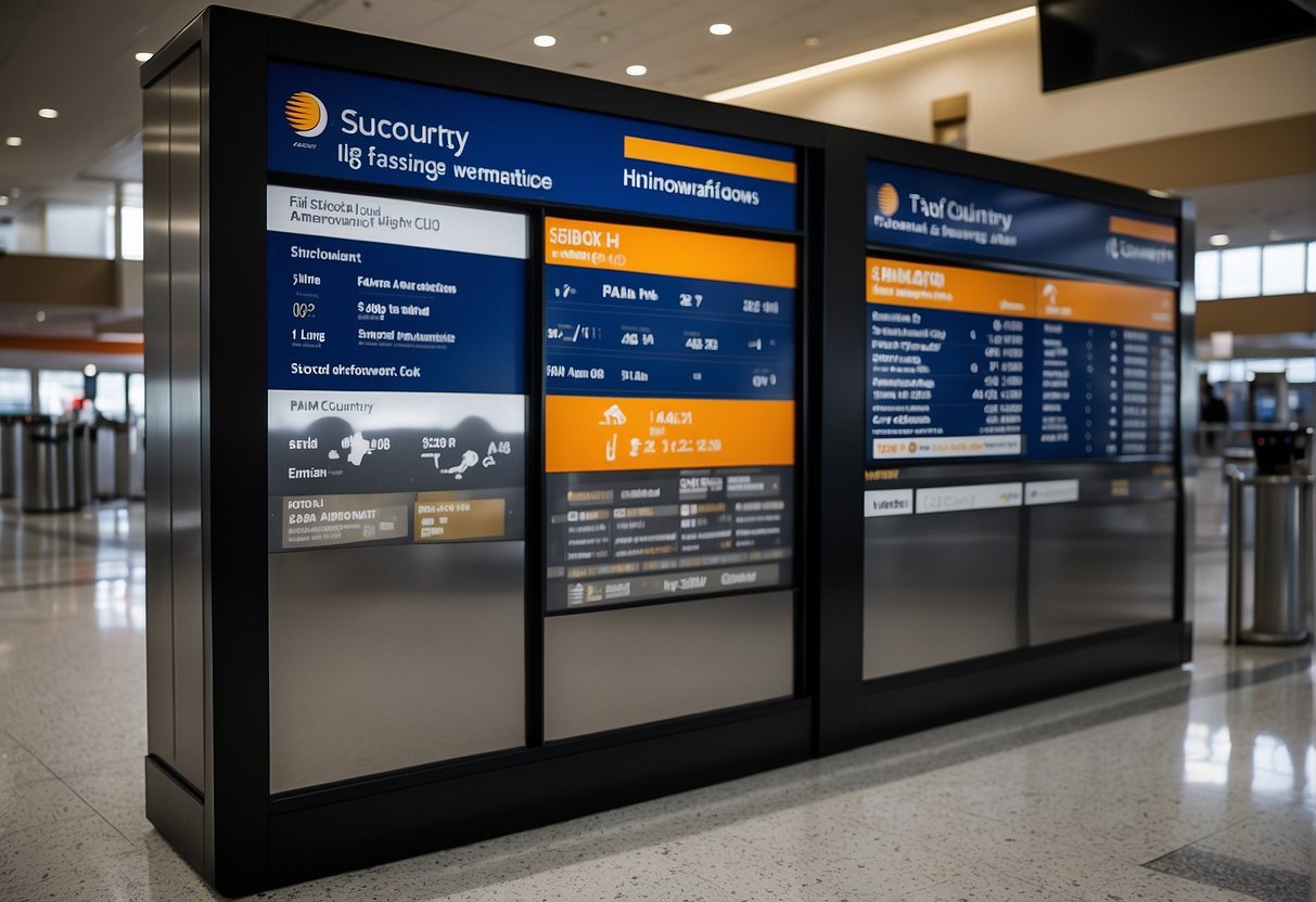 Passenger information being managed by Sun Country Airlines, with contact details visible