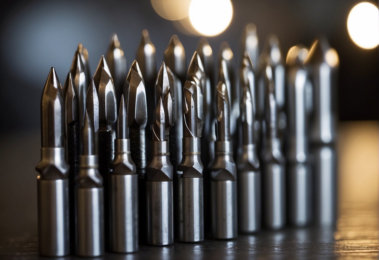 A carbide drill bit outperforms high speed steel in drilling through tough materials, showcasing its superior strength and durability