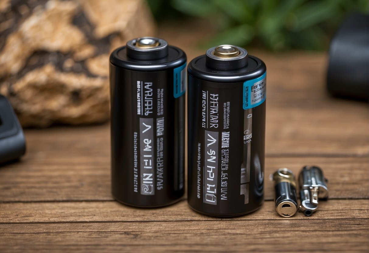 The Everstart Maxx and Platinum batteries are displayed side by side, with their specifications and performance details clearly labeled for comparison
