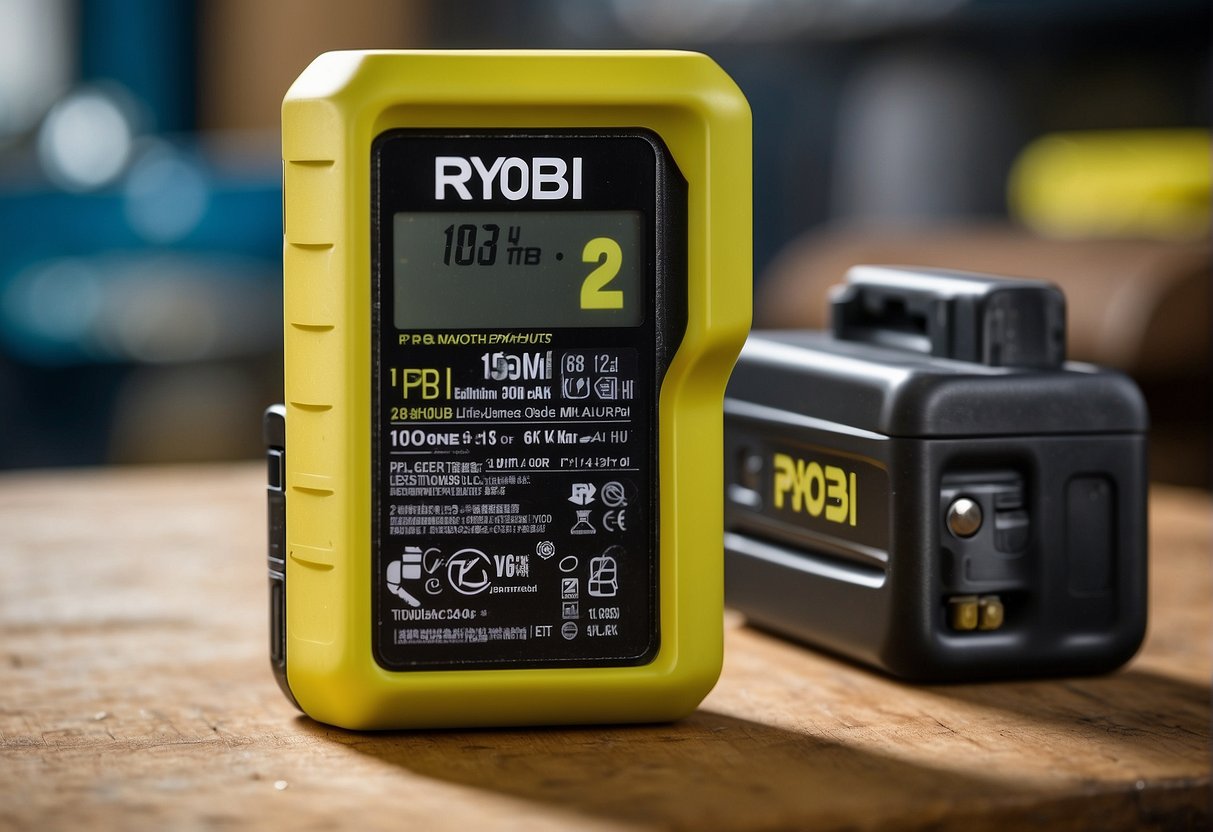 A rugged Ryobi P105 battery outlasts a P108 in a durability test
