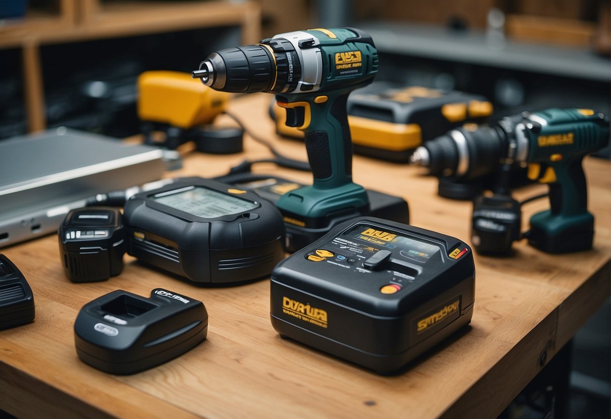 Two power tools, dcd996 and dcd998, face off in a workshop setting