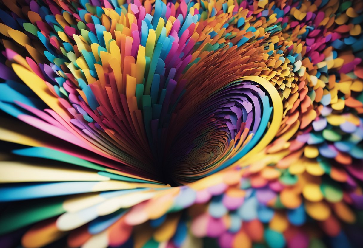 A blank page comes to life as words burst into vibrant colors, transforming mundane copy into captivating messages. The words dance and swirl, creating an engaging visual spectacle