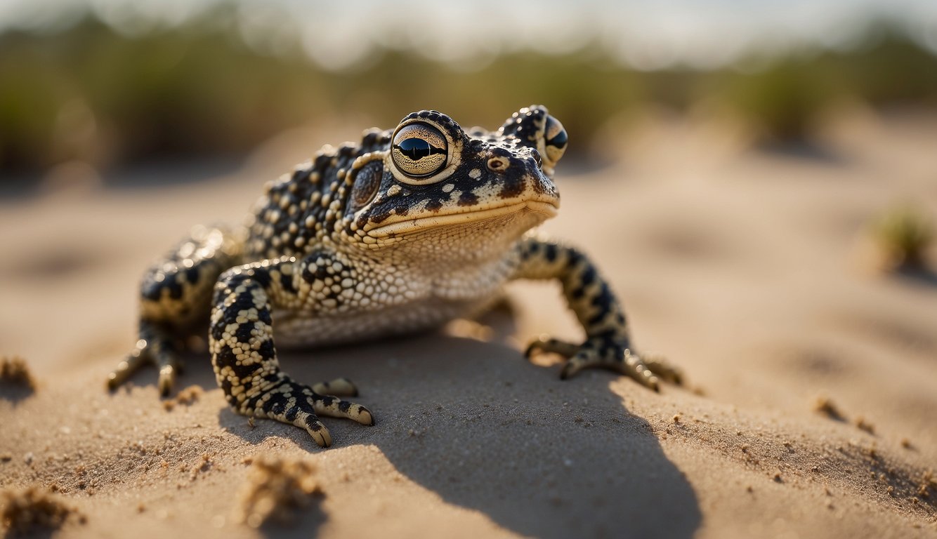 The Natterjack Toad patrols the sandy dunes, standing tall and proud as the little protector of its habitat