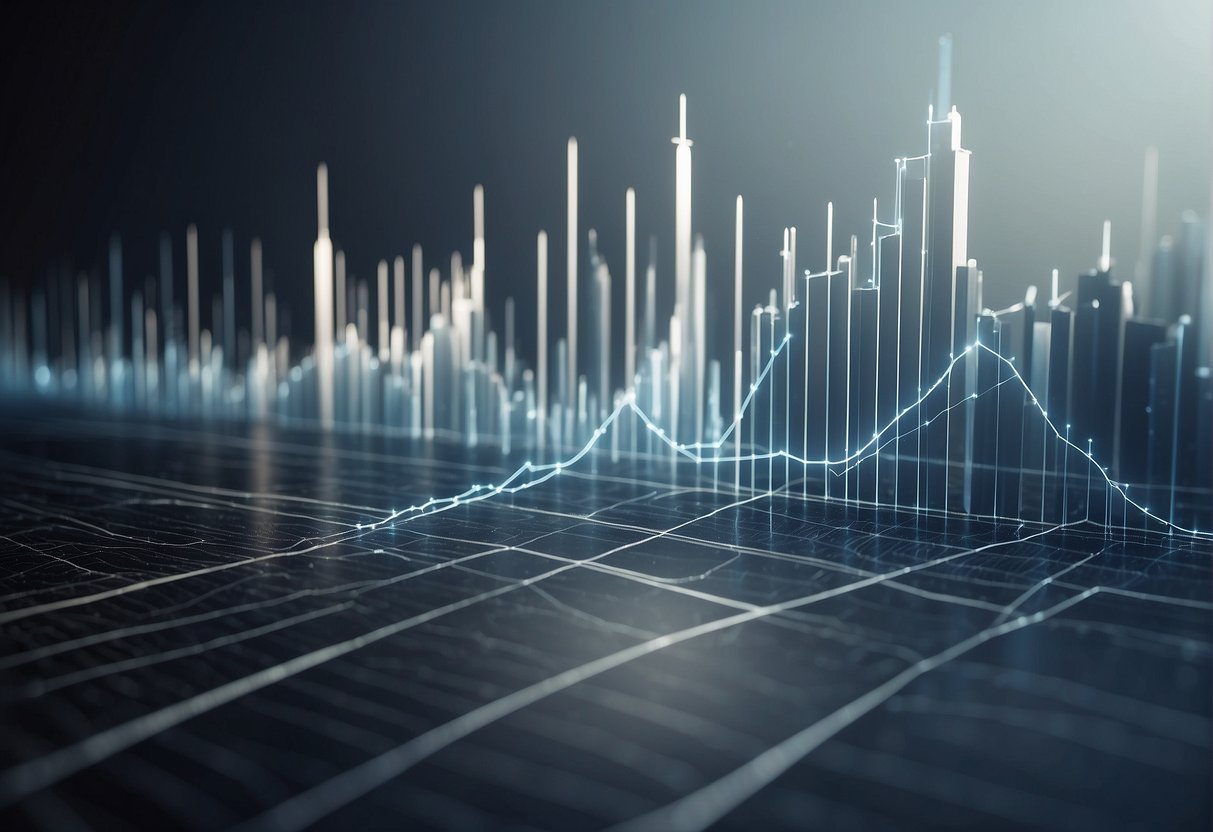 A line graph with labeled axes showing a steady increase in time over 10,000 units