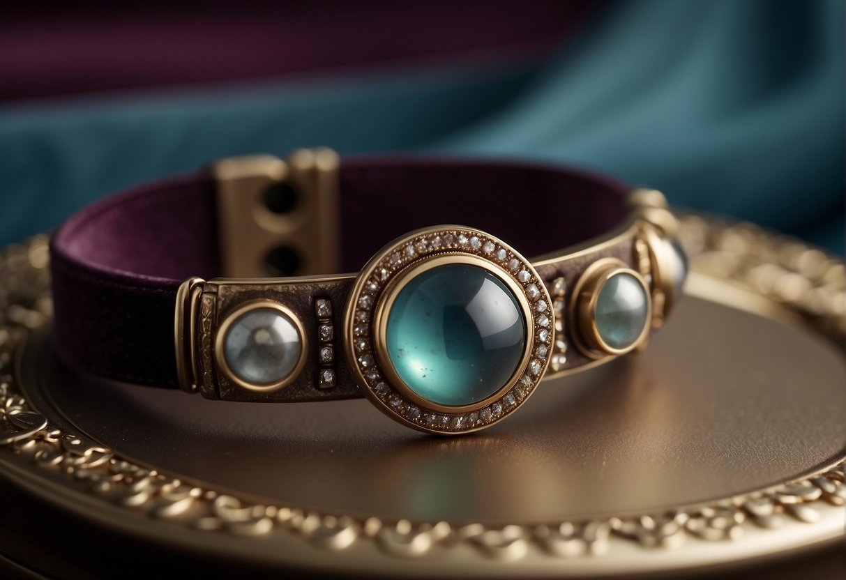 A tarnished Pandora bracelet lies on a velvet-lined jewelry box, with dull spots and discoloration evident on the metal surface