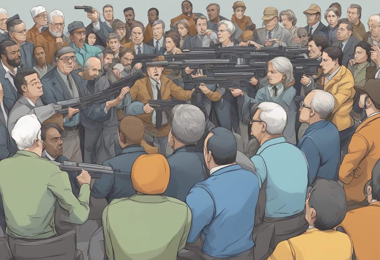 A heated debate on ghost guns, with people expressing strong opinions