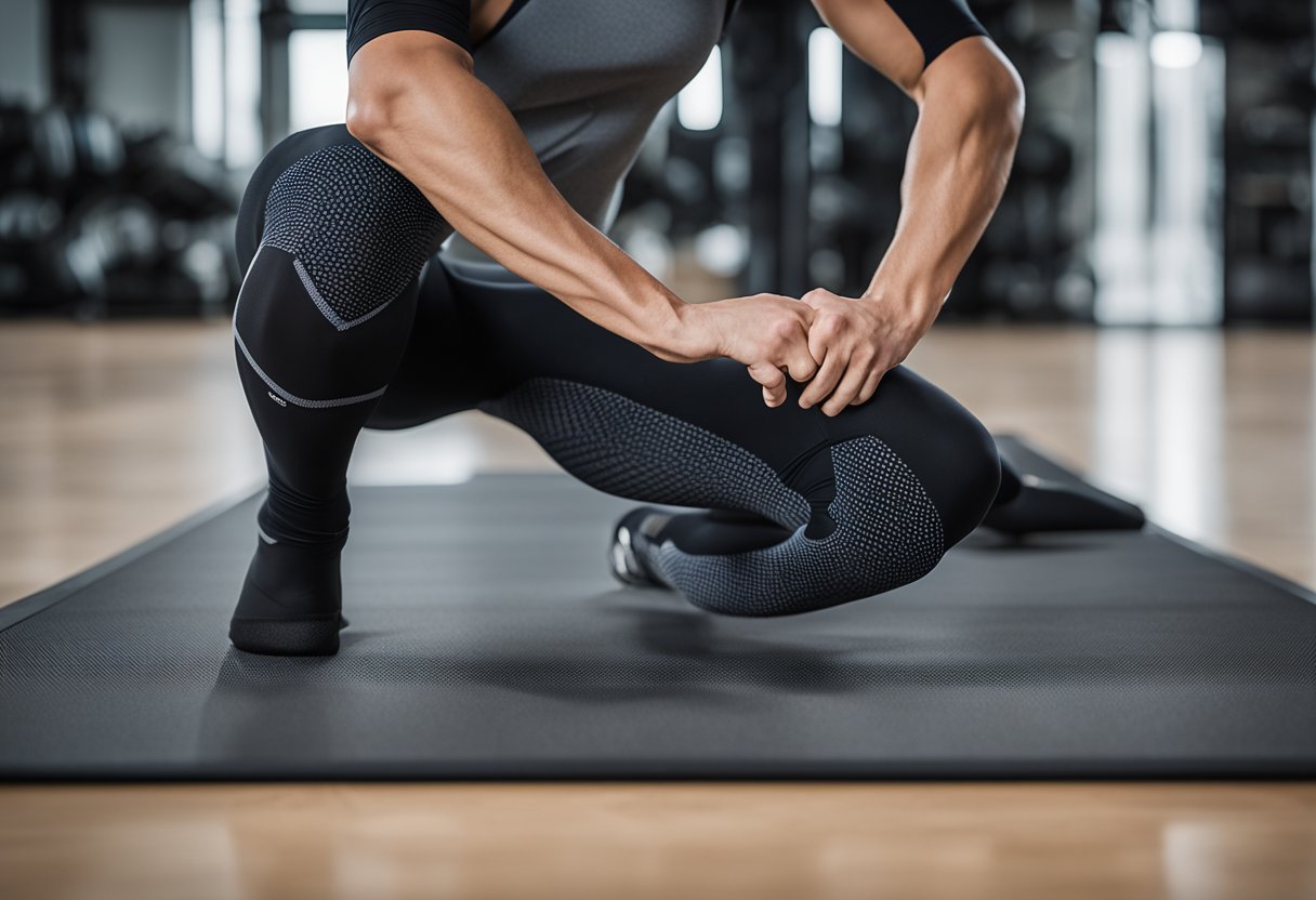 A base layer and compression leggings lay side by side, each with their own unique features and benefits. The base layer offers lightweight breathability, while the compression leggings provide support and muscle recovery