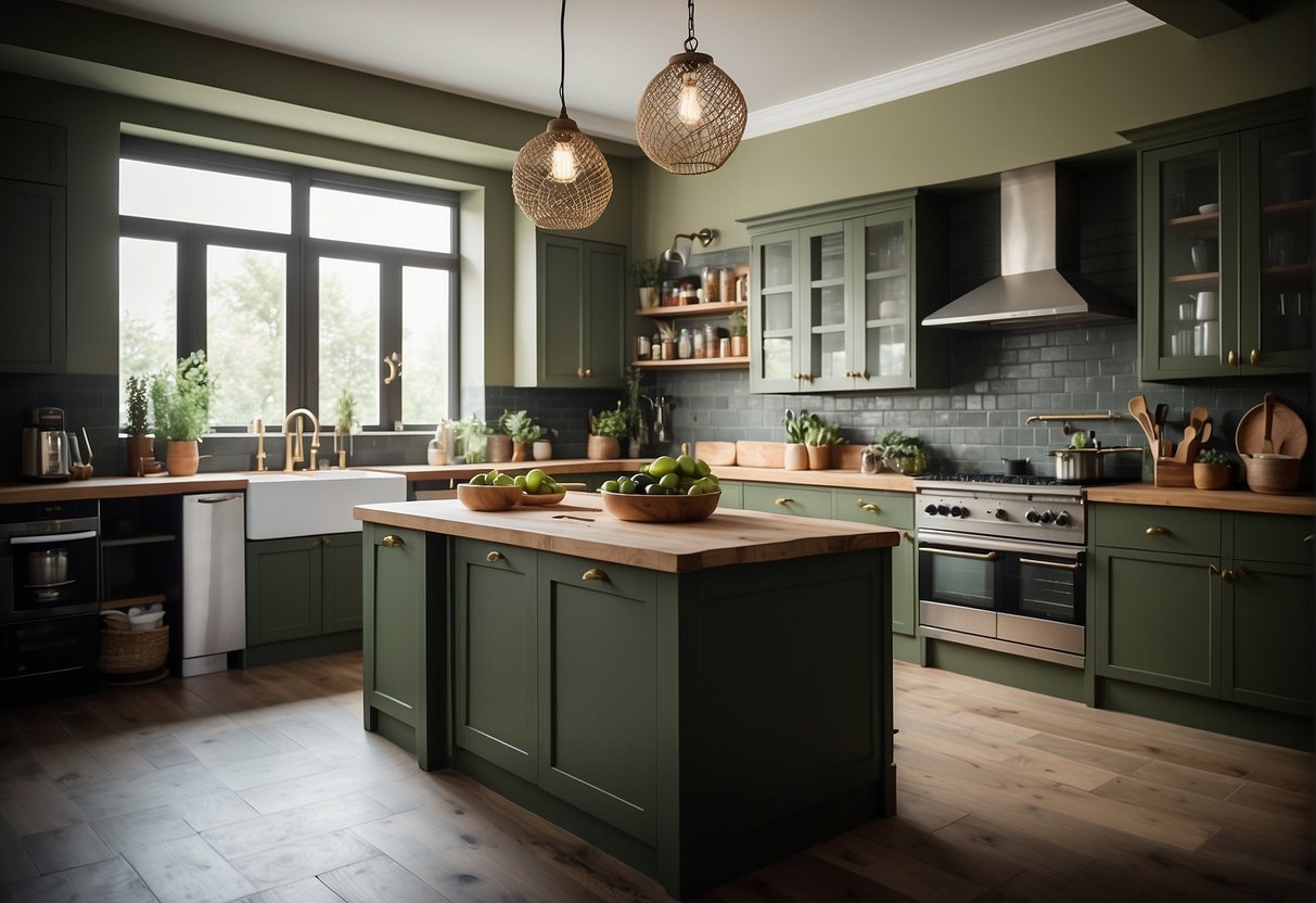 Top 59 Olive Green Kitchen Ideas - Quiet Joy At Home