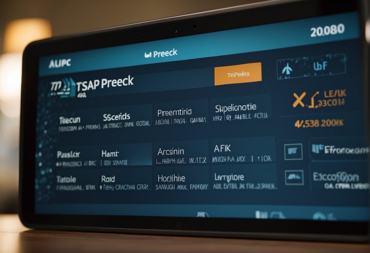 Alaska app screen with "TSA Precheck" option highlighted and a "Add" button