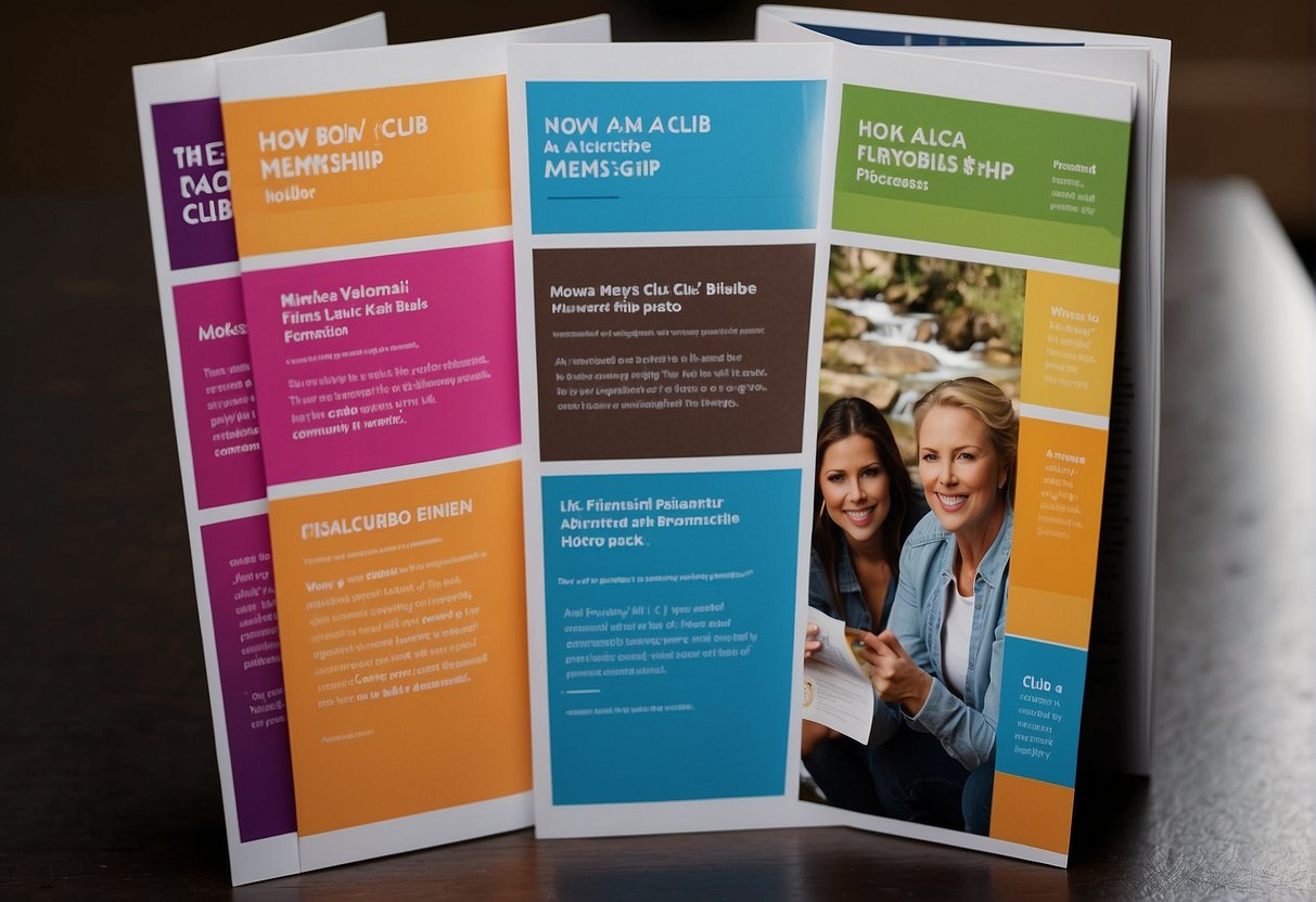 A colorful brochure displays various membership plans and their benefits, with bold text asking "How Much Is An Alaska Club Membership?"