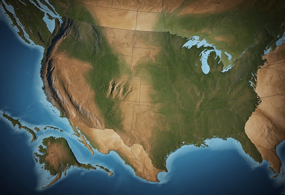 Alaska dwarfs Texas in size, illustrated by a map with Alaska significantly larger than Texas