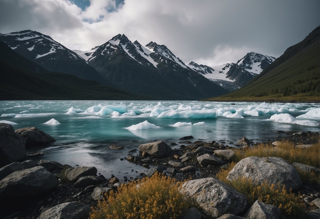 Alaska's rugged terrain and extreme weather make it the most dangerous state. The landscape features towering mountains, icy glaciers, and treacherous waters