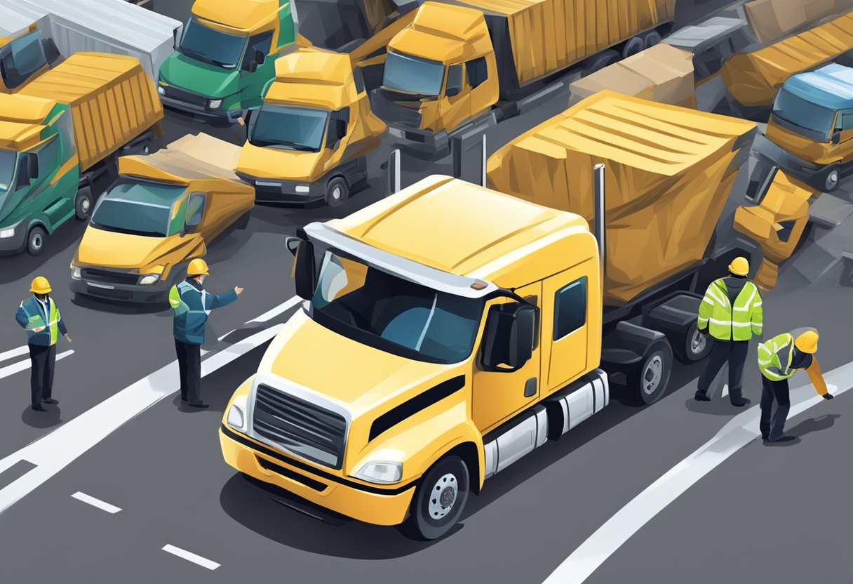A truck lawyer advises on safety measures amidst a crash