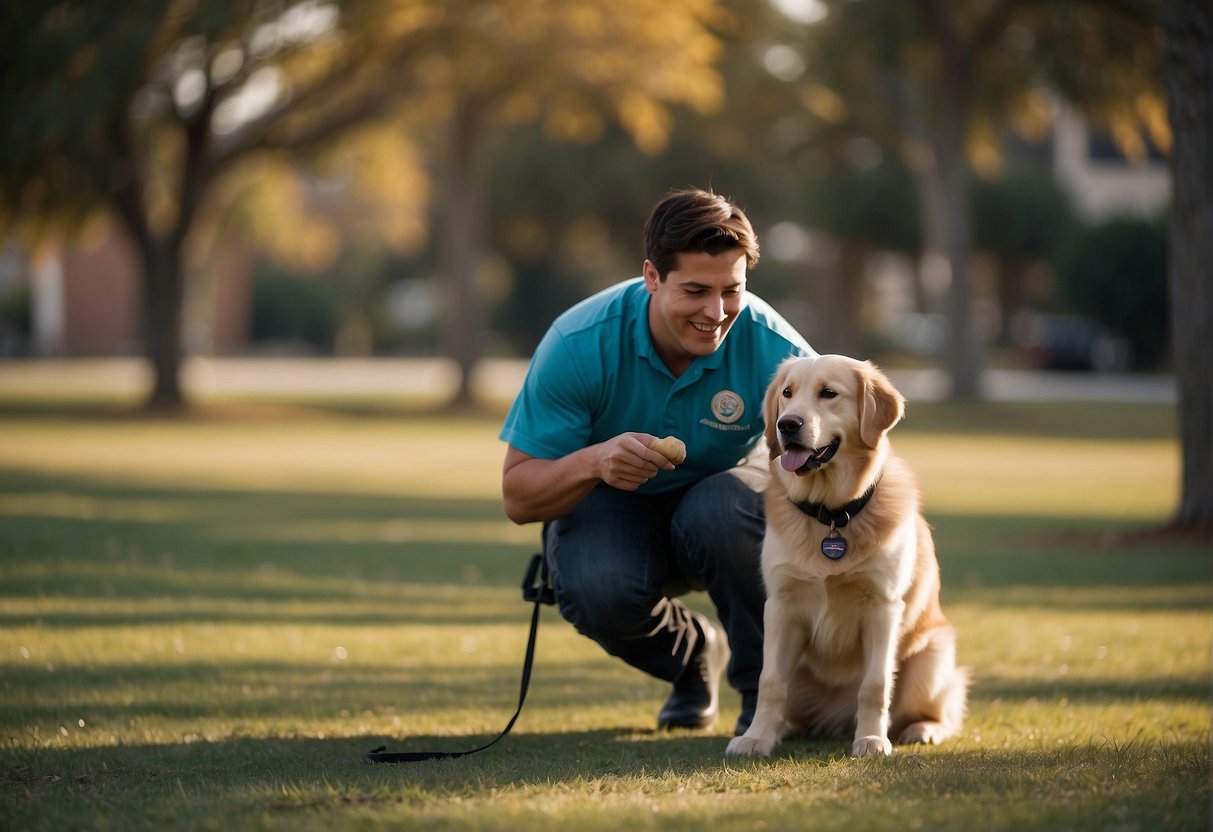 A service dog trainer selects and trains a dog for autism assistance