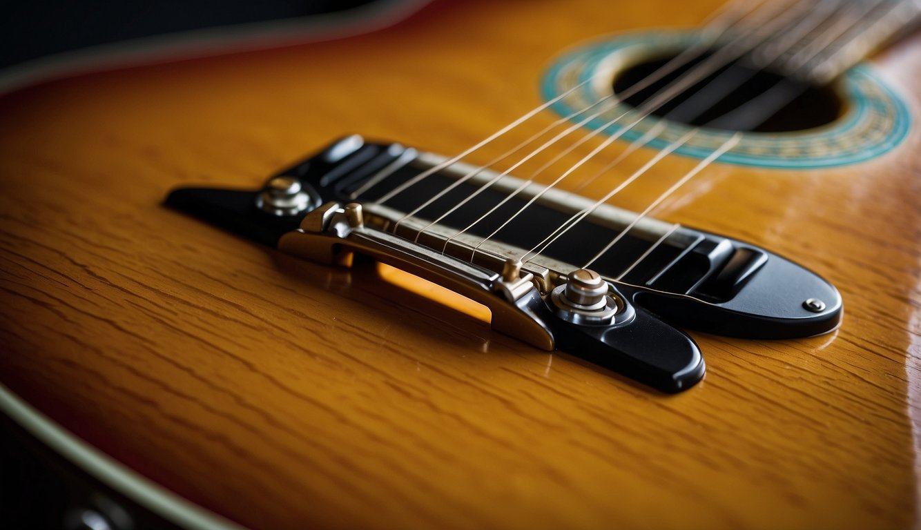 Guitar strings snap, showing signs of wear. Tips for string longevity