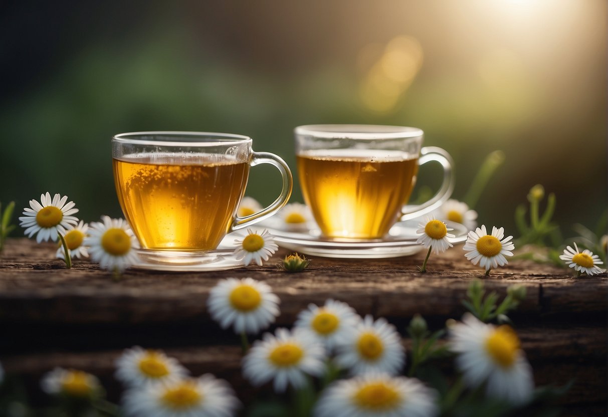 Chamomile tea tastes like a blend of floral and earthy notes, with a hint of sweetness and a subtle herbal undertone