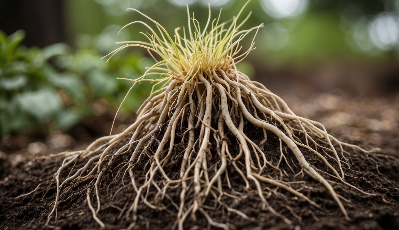 Healthy roots are vibrant, firm, and white. Root rot shows mushy, discolored roots with a foul odor