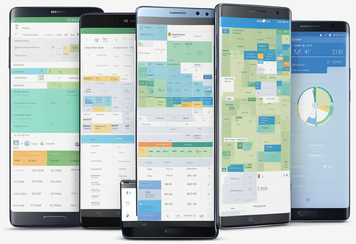 A schedule of Samsung phone releases for Android 14 rollout by region