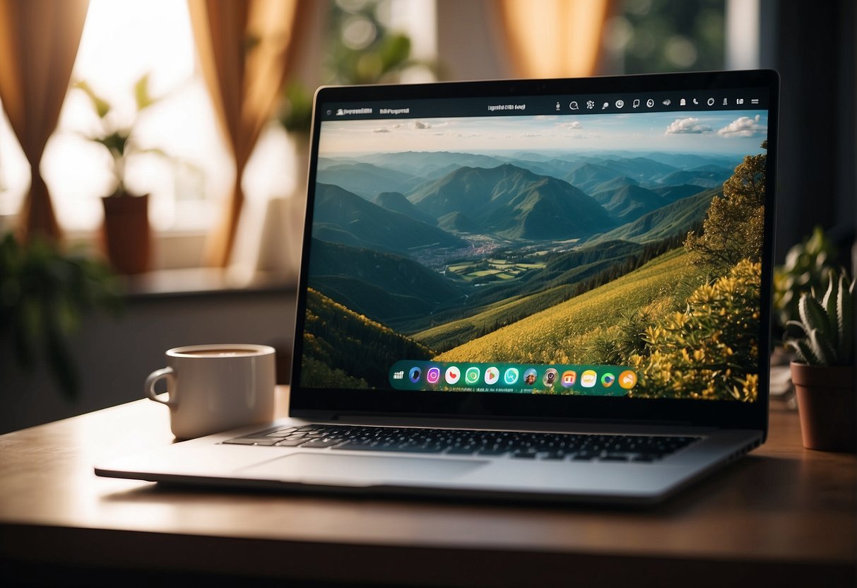 A computer screen displaying Instagram stories with a hidden viewing method