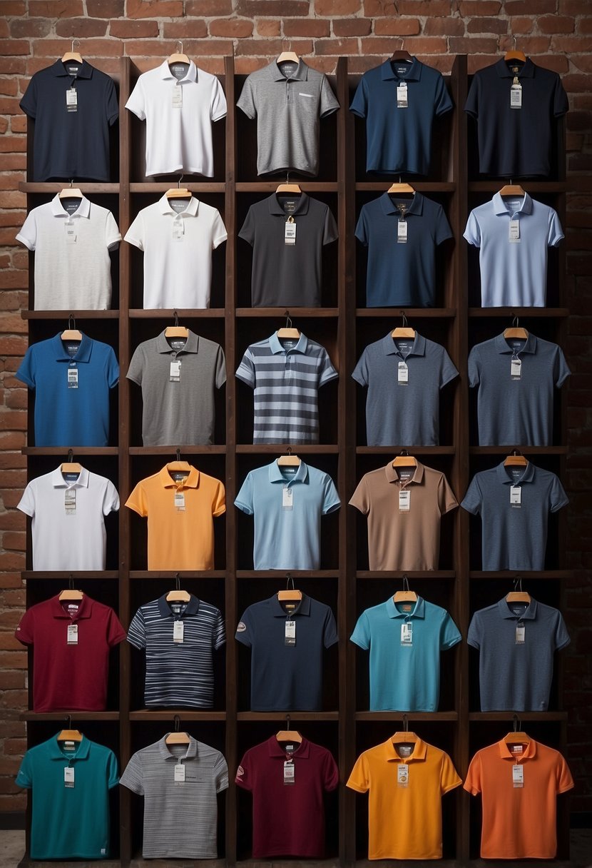 Top brands' premium undershirts displayed with logos and fabric details. Variety of styles and colors showcased