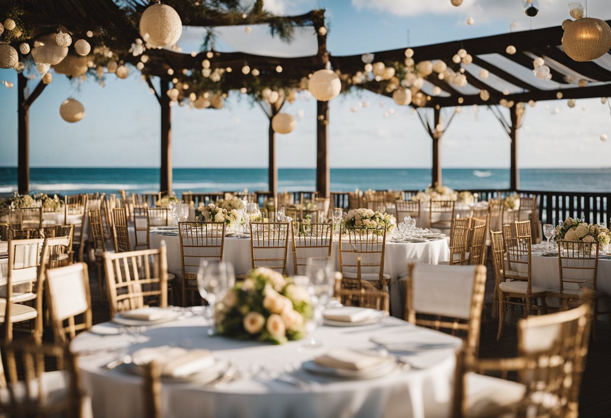 Considerations for a destination wedding: location, travel costs, accommodations, local regulations, vendor availability, and guest experience