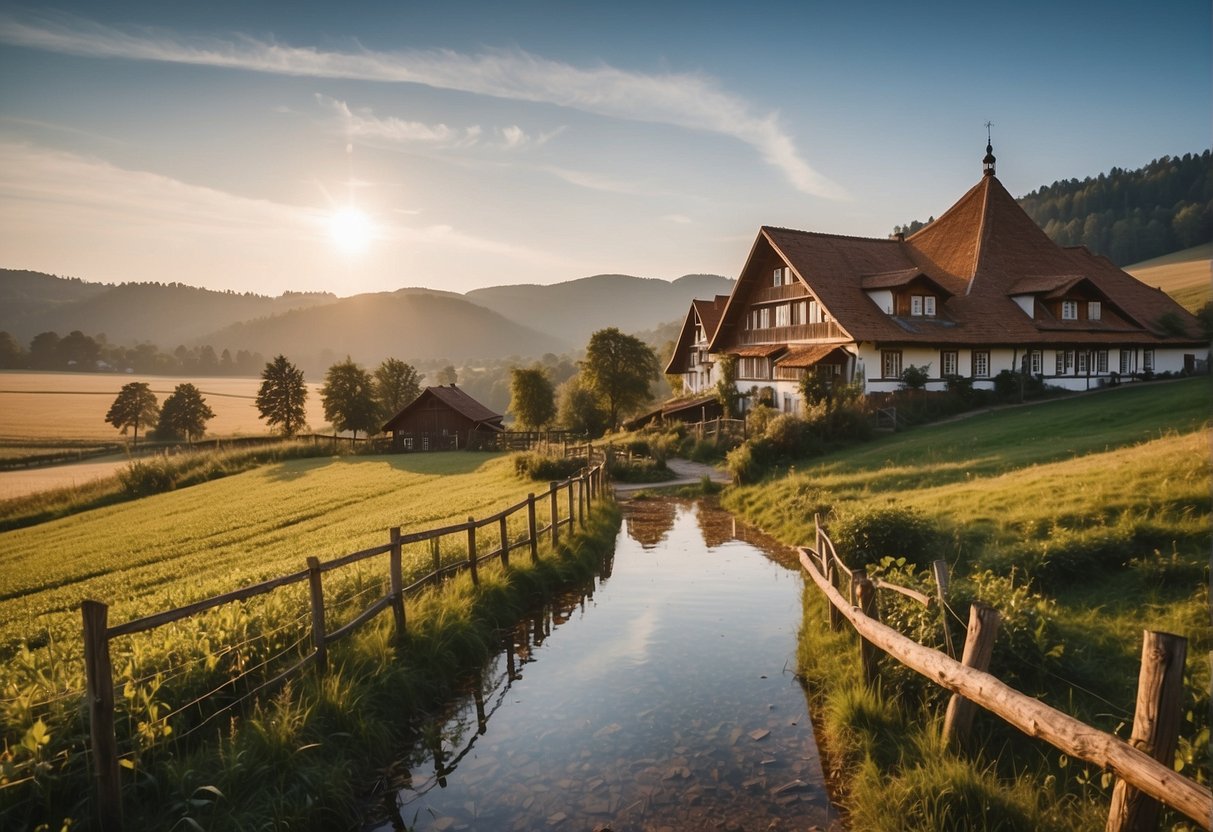 The Bio Archehof Eislbauer offers various accommodations and prices, with a picturesque farm setting