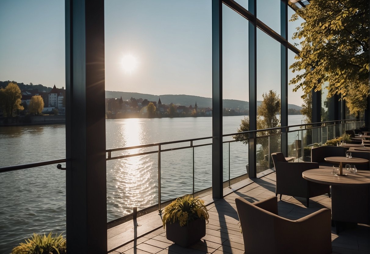 The Wesenufer Hotel & Seminar Culture on the Danube features a picturesque riverside setting with modern amenities and a tranquil atmosphere
