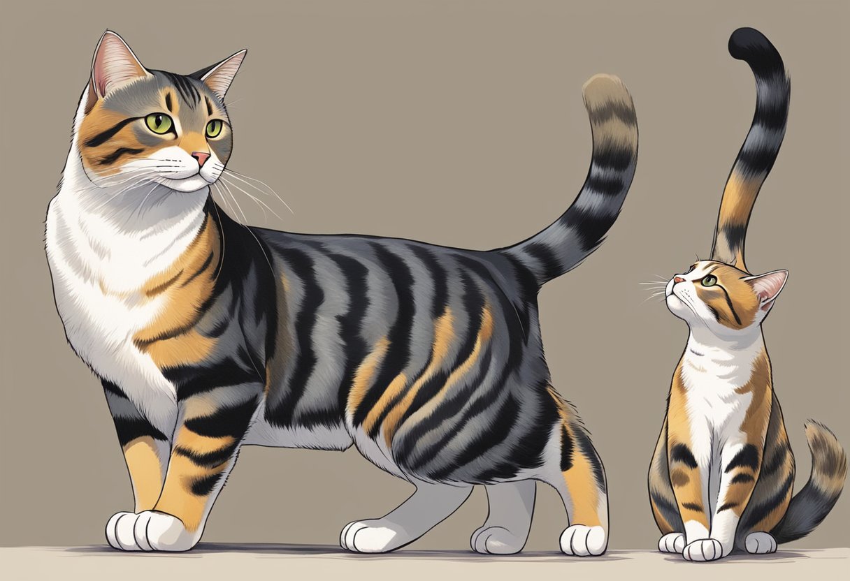 Older cats greet new friends with cautious body language and low vocalizations. They may sniff and observe from a distance before engaging in play or grooming