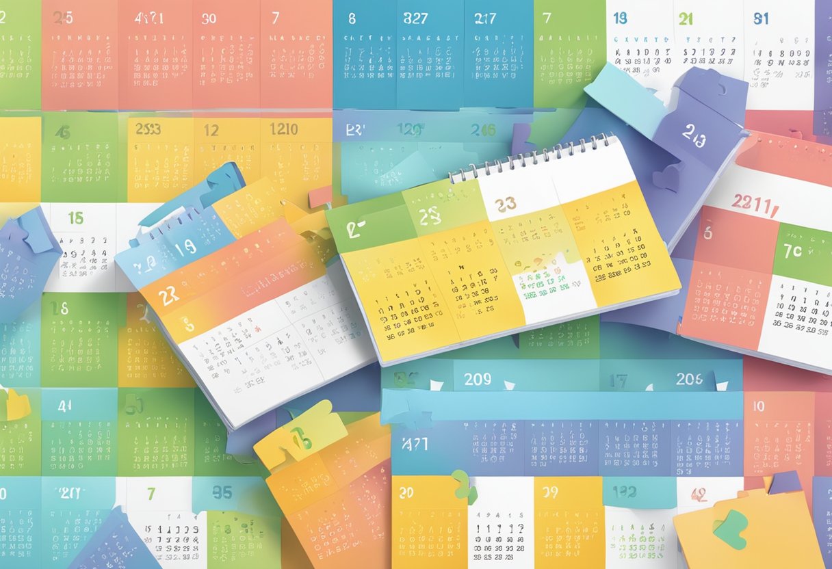 A calendar with "Autism Awareness Month" and "ADHD Awareness Month" highlighted in different colors