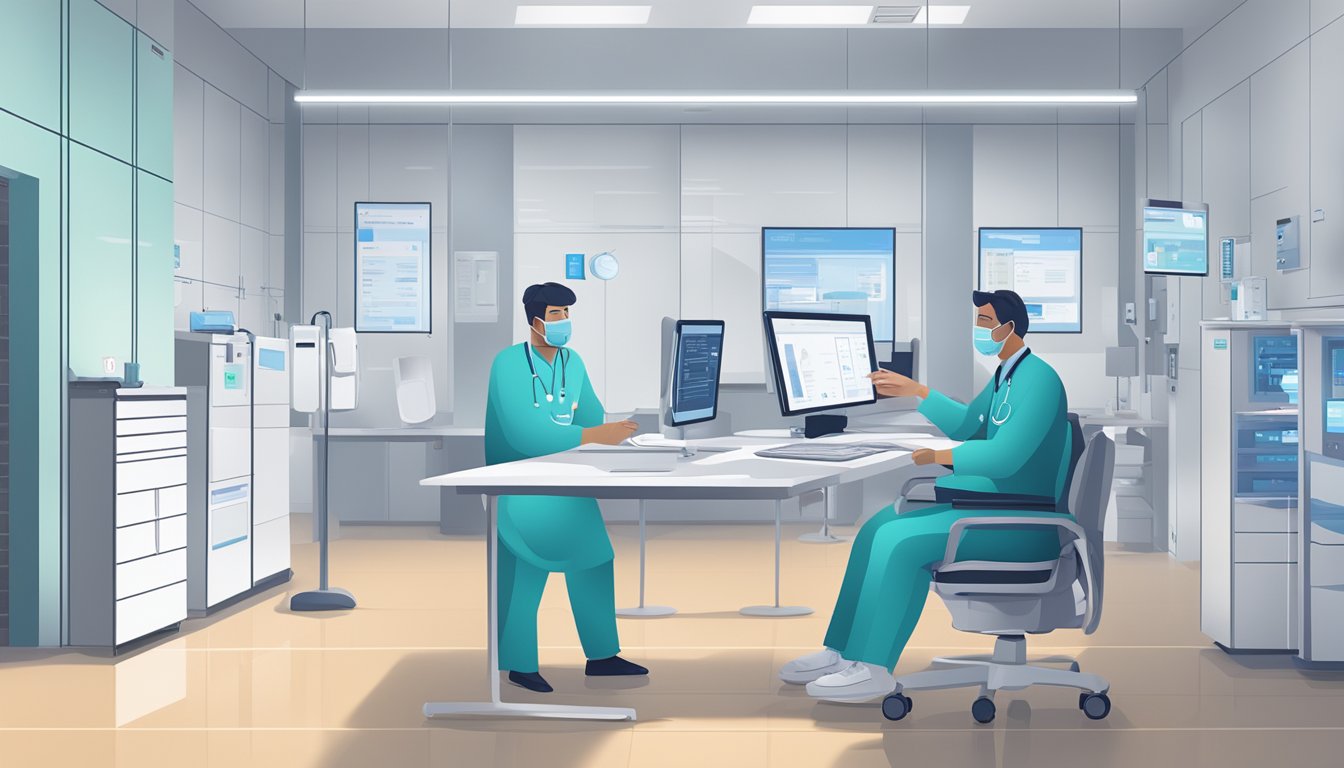 An AI system efficiently manages patient care and administrative tasks