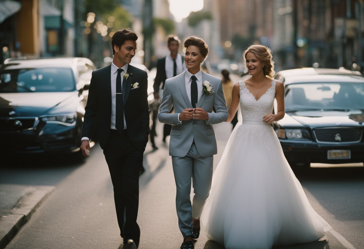 Bride calls off wedding, then chases groom down street in change of heart