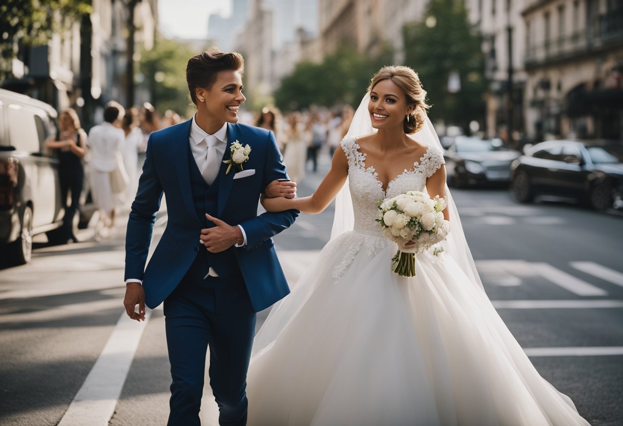 Bride cancels wedding, then chases groom down street