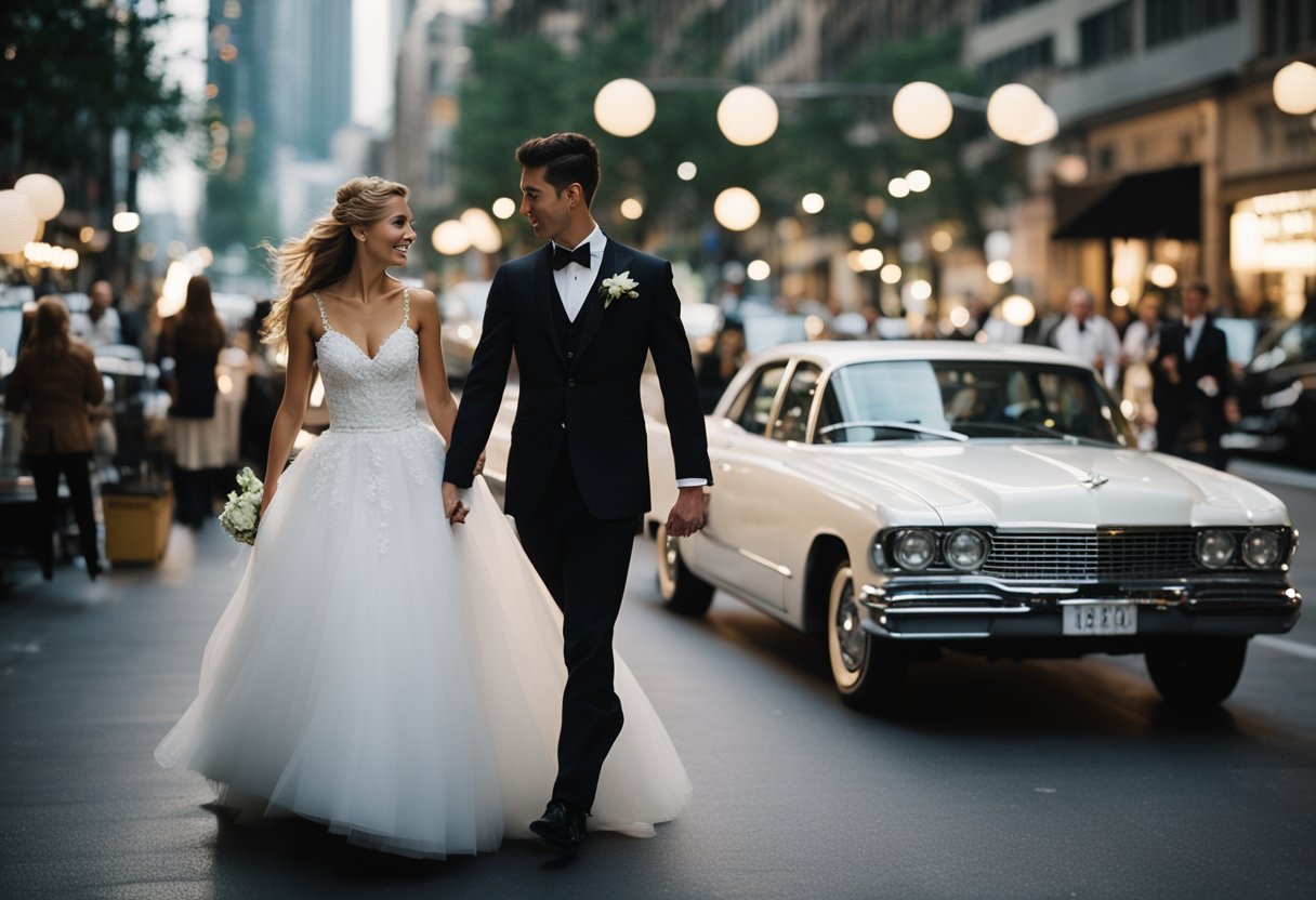 Bride halts wedding, then pursues groom through city streets