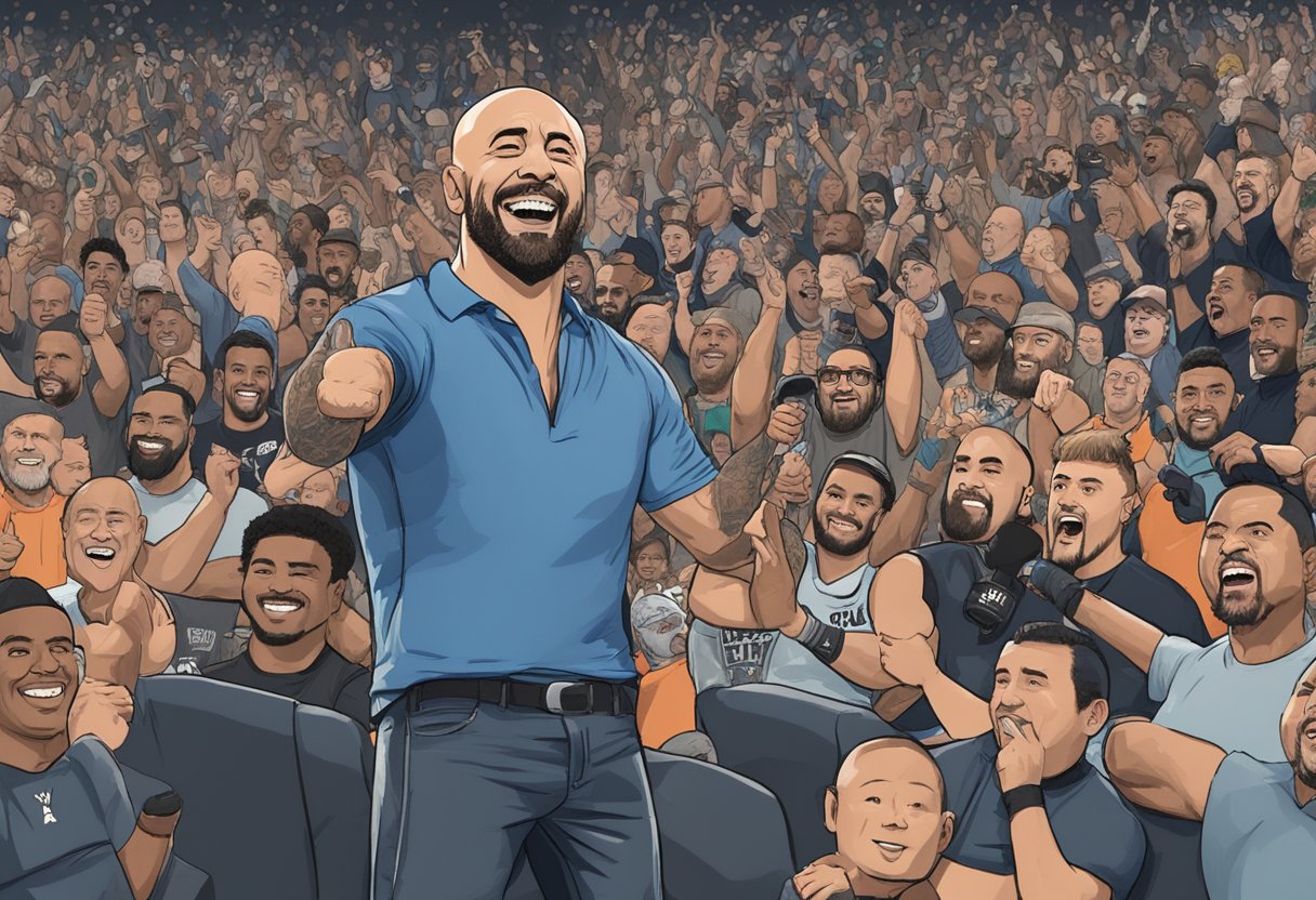 Comedians' impact on UFC shown through fans' laughter and excitement at live events, while tuning in to Joe Rogan's top UFC podcasts