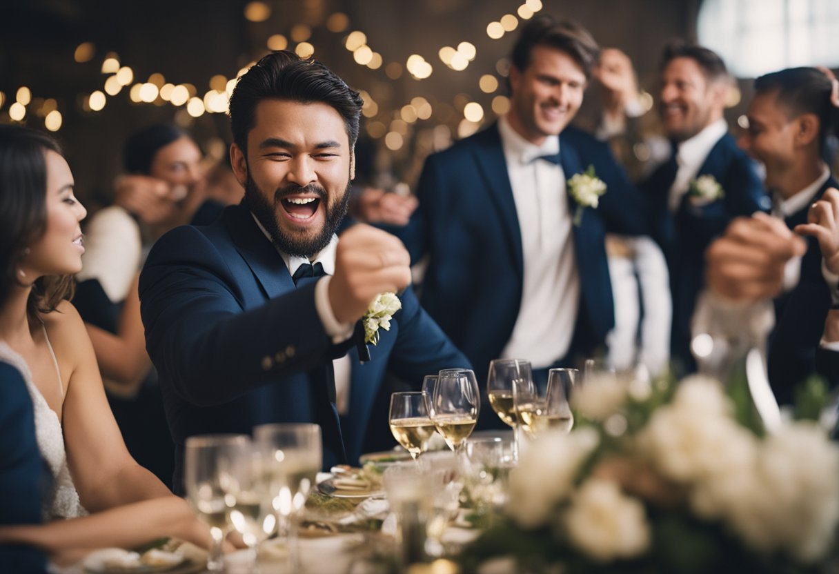Drunk groom causes reception brawl, no serious injuries