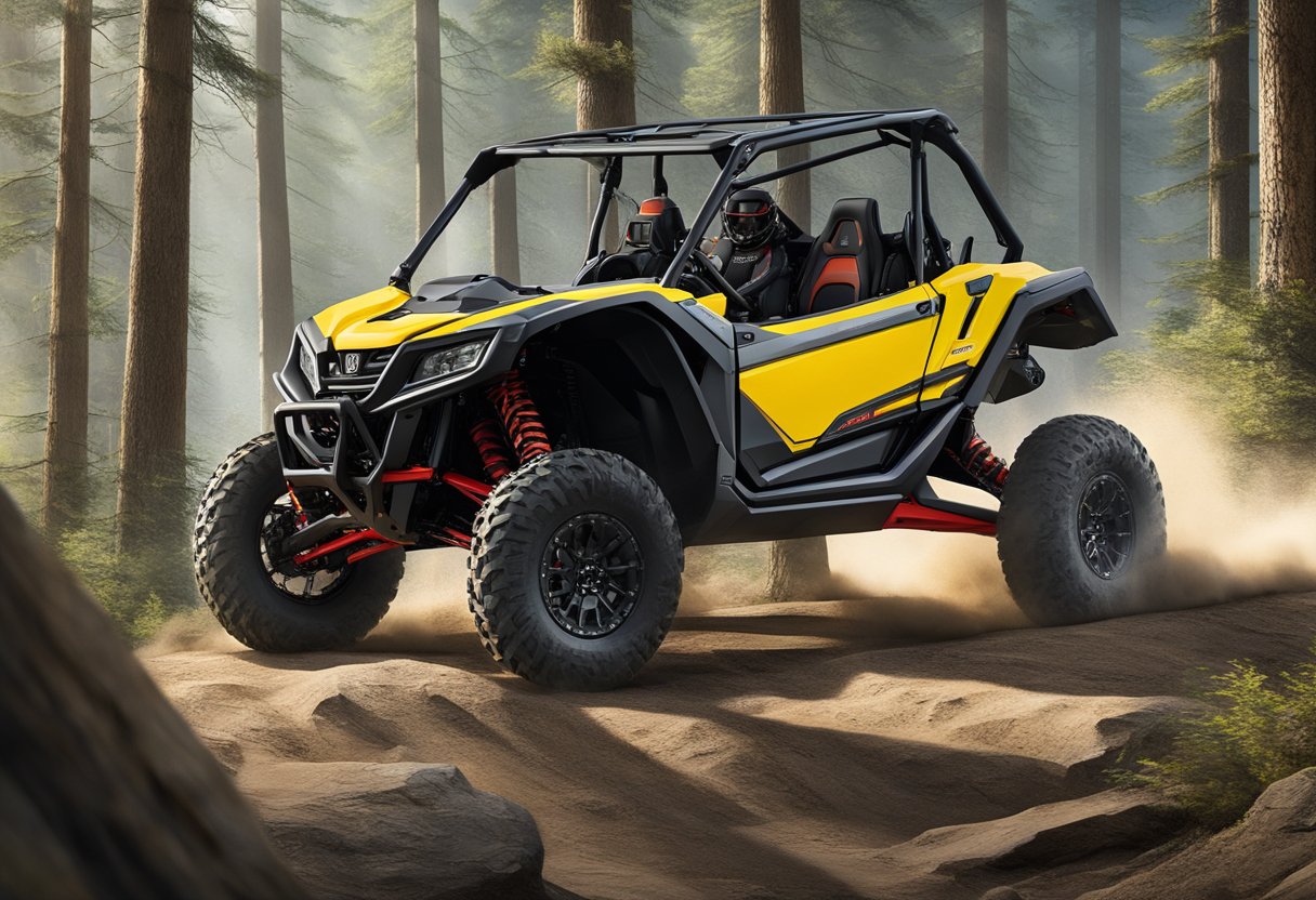 The 2024 Honda Talon powers through rugged terrain with precision and agility, showcasing its superior performance and capability