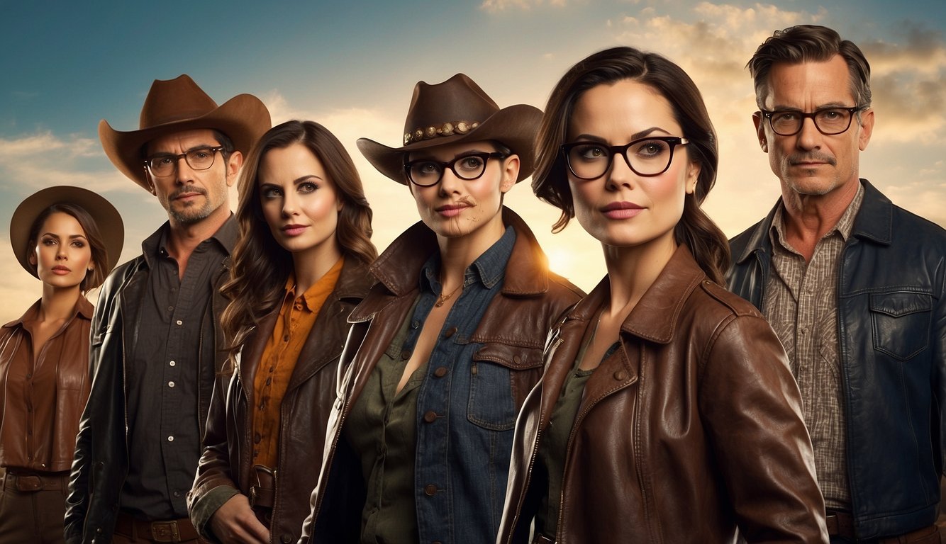 Characters in movies and TV shows: a cowboy with a lasso, a nerdy scientist with glasses, a femme fatale in a slinky dress, a tough guy in a leather jacket