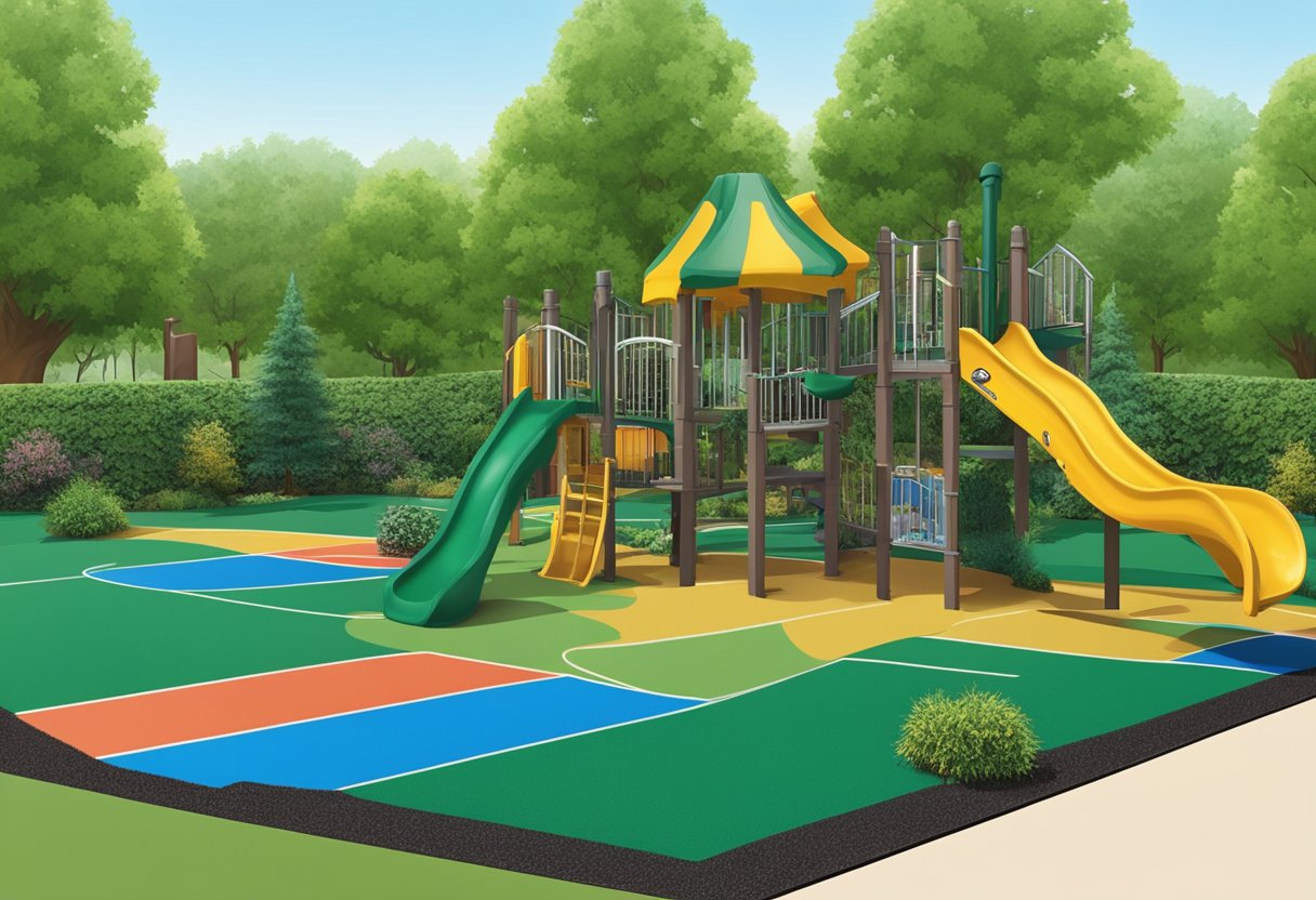 Rubber mulch mat used in playgrounds and landscaping. Safe, durable, and low maintenance. Ideal for impact absorption and weed prevention