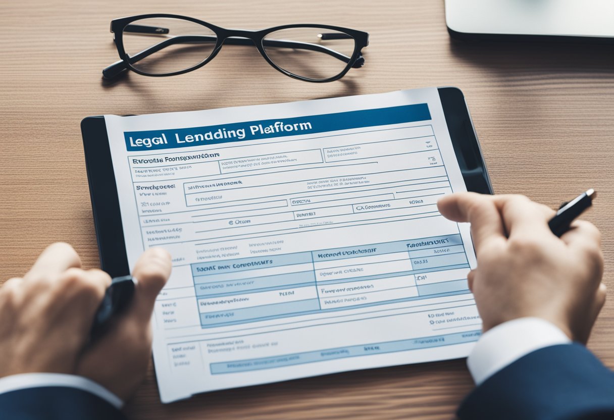 A person borrowing from a legal online lending platform, with clear rights and responsibilities