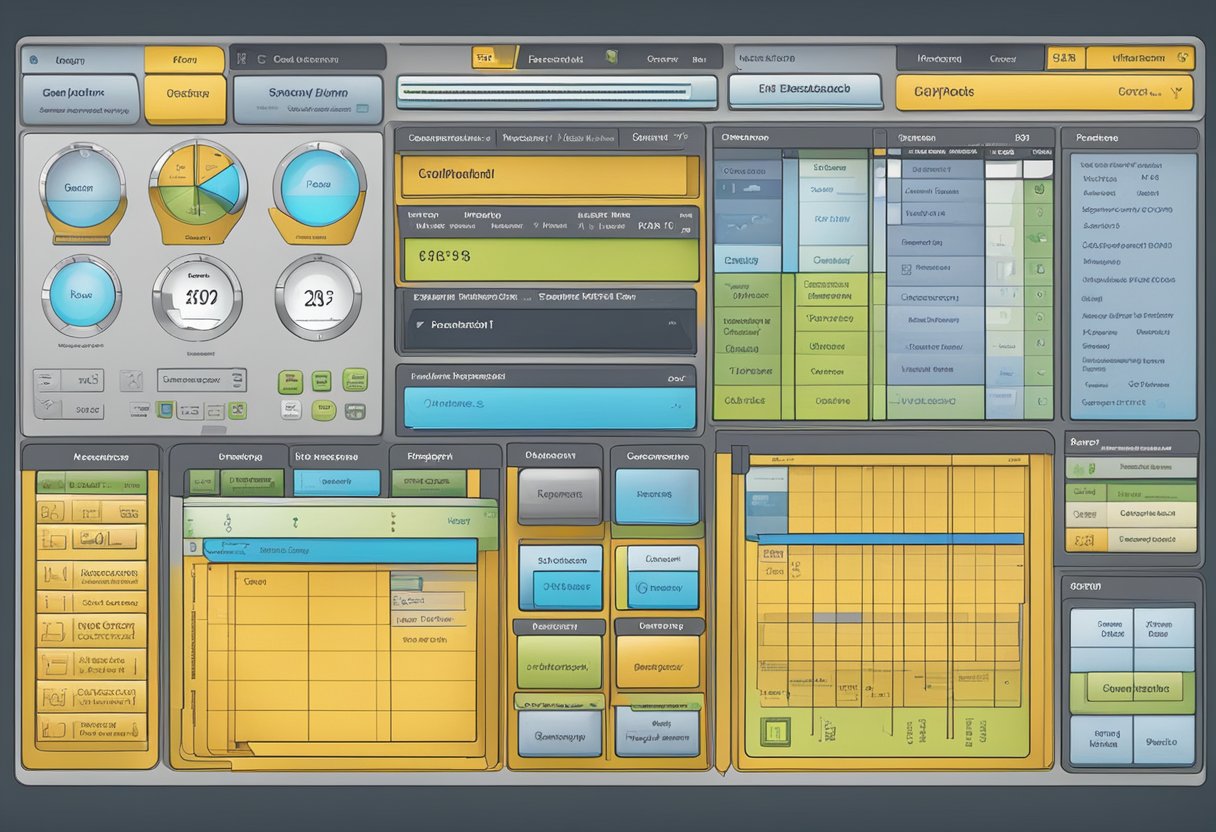 A computer screen displaying the Bling ERP dashboard with various modules and functionalities