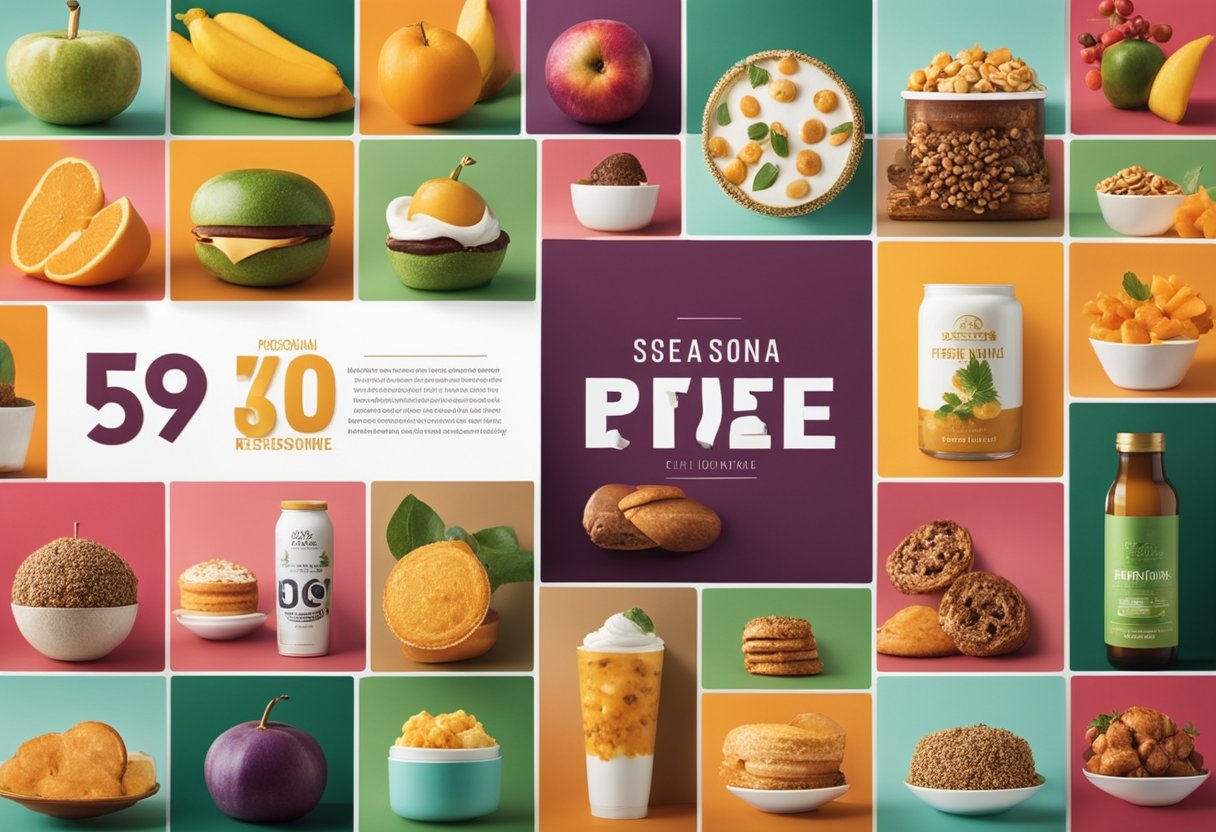 A vibrant ad featuring seasonal products in line with current trends, captivating imagery and persuasive messaging to overcome buyer resistance