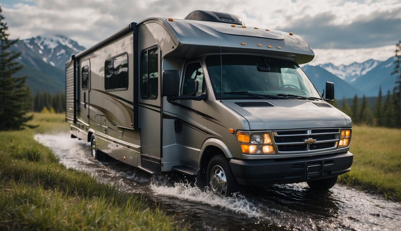 An RV consumes 20-50 gallons of water daily